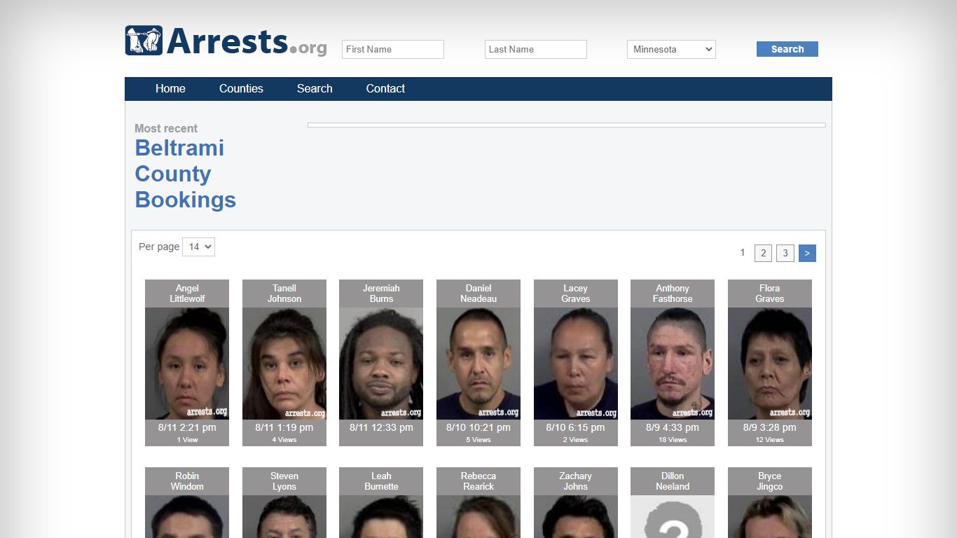 Beltrami County Arrests and Inmate Search