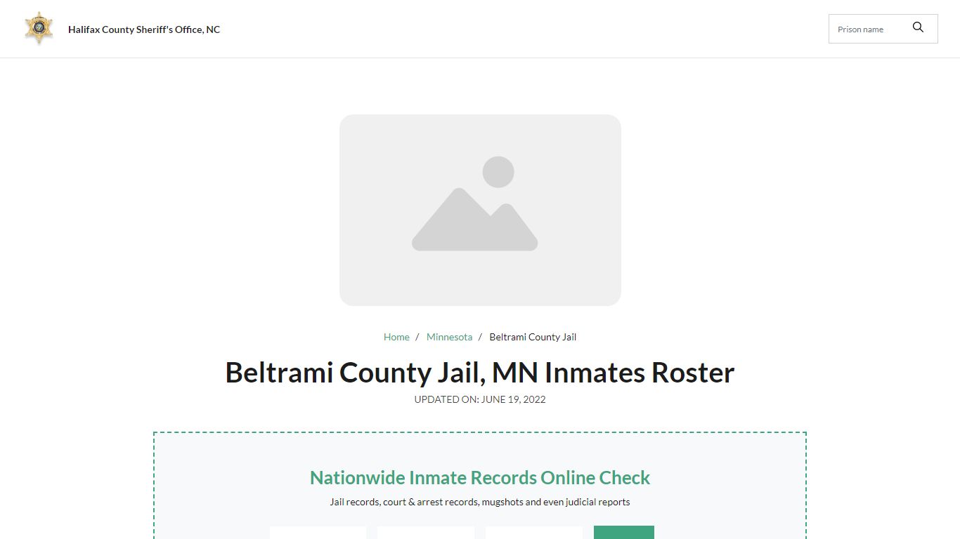 Beltrami County Jail, MN Jail Roster, Name Search